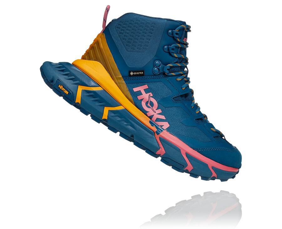 Hoka One One Tennine Hike Gore-Tex Vandringsskor Dam - Blå - LMQZE-0416